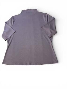 Worthington Women's Ribbed Mock Neck 3/4 Sleeve Top - XL